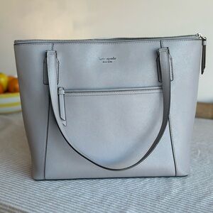 Kate Spade Light Gray Tote Bag